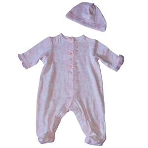 Little me baby girl pajamas Size NB